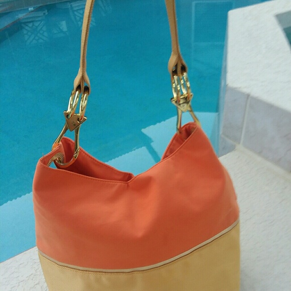 Braciano Handbags - BRACIANO Orange Yellow Tote Handbag
